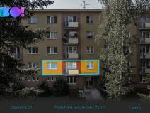 Prodej bytu 3+1, Valašské Meziříčí - Krásno nad Bečvou, U Apolla, 74 m2