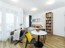 Pronájem bytu 1+kk, Praha - Vysočany, Odkolkova, 30 m2