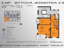 Prodej bytu 3+kk, Třeboň - Třeboň II, Lázeňská, 67 m2