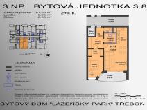 Prodej bytu 2+kk, Třeboň - Třeboň II, Lázeňská, 61 m2