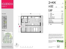 Prodej bytu 2+kk, Praha - Vysočany, Smržových, 53 m2