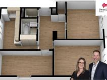 Pronájem bytu 3+1, Šťáhlavy, Palackého, 74 m2