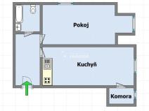 Pronájem bytu 1+1, Praha - Smíchov, Na Václavce, 42 m2