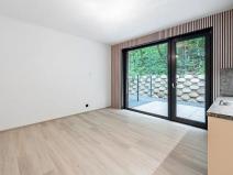 Pronájem bytu 1+kk, Praha - Hlubočepy, Na Zlíchově, 27 m2