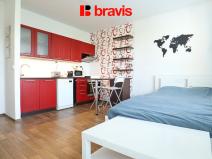 Pronájem bytu 1+kk, Brno - Bohunice, Okrouhlá, 30 m2