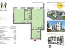 Pronájem bytu 2+kk, Jihlava, Buková, 52 m2