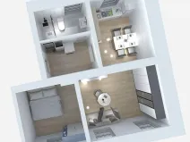 Pronájem bytu 2+1, Litvínov - Chudeřín, Chudeřínská, 43 m2