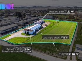 Prodej výrobních prostor, Prosenice, Grymovská, 1445 m2