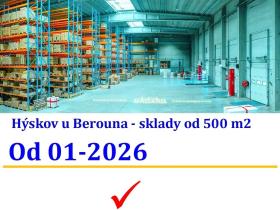 Pronájem skladu, Hýskov, Na Břasích, 500 m2