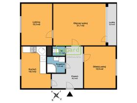 Prodej bytu 3+1, Česká Lípa, Vladimirská, 70 m2