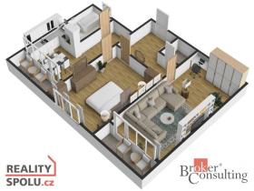 Prodej bytu 2+1, Poděbrady - Poděbrady III, 74 m2
