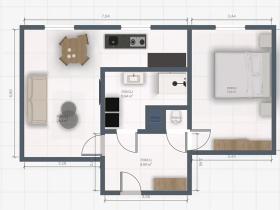 Prodej bytu 2+kk, Praha - Vokovice, Egyptská, 51 m2