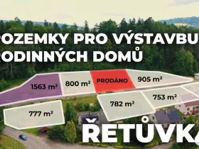 Prodej pozemku pro bydlení, Řetůvka, 1563 m2
