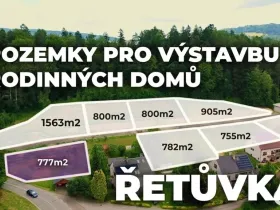 Prodej pozemku pro bydlení, Řetůvka, 777 m2