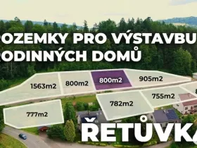 Prodej pozemku pro bydlení, Řetůvka, 800 m2
