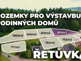 Prodej pozemku pro bydlení, Řetůvka, 905 m2