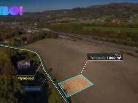 Prodej komerčního pozemku, Návsí, 1000 m2
