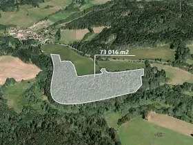Prodej podílu lesa, Čmelíny, 7020 m2