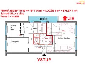 Pronájem bytu 3+1, Praha - Košíře, Zahradníčkova, 89 m2