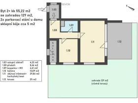 Prodej bytu 2+kk, Hluboká nad Vltavou, Ječná, 55 m2