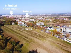 Prodej pozemku pro bydlení, České Budějovice, Lidická tř., 11608 m2