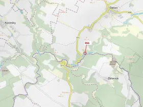 Dražba pozemku, Dešov, 1277 m2