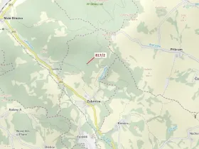 Dražba lesa, Zubrnice, 815 m2