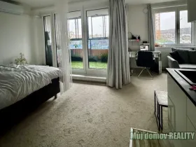 Pronájem bytu 1+kk, Praha - Hloubětín, Poděbradská, 46 m2