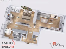 Prodej bytu 2+1, Černousy, 65 m2