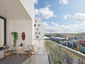 Pronájem bytu 1+kk, Praha - Vysočany, Pod Harfou, 40 m2