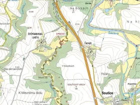 Dražba pozemku, Soutice, 417 m2