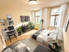 Pronájem bytu 2+kk, Praha - Žižkov, Vlkova, 35 m2
