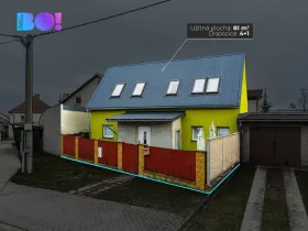 Prodej rodinného domu, Lutín - Třebčín, 81 m2