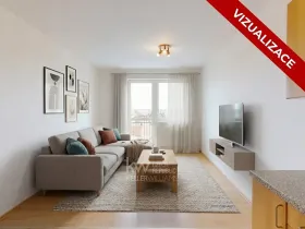 Pronájem bytu 2+kk, Praha - Kyje, Pelušková, 52 m2