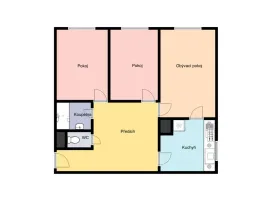 Pronájem bytu 3+1, Praha - Háje, Brechtova, 65 m2