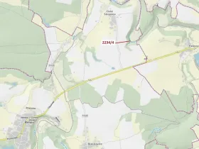 Dražba pozemku, Římov, 1687 m2