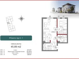 Prodej bytu 2+kk, Stażystów,Bielsko-Biała,Polsko, 45 m2