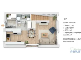Prodej rodinného domu, Kutná Hora, Vavřinecká, 71 m2