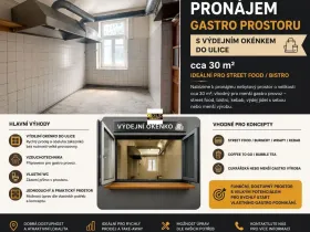 Pronájem restaurace, Praha - Žižkov, Bořivojova, 30 m2