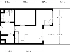 Pronájem bytu 1+kk, Praha - Hlubočepy, náměstí Olgy Scheinpflugové, 49 m2