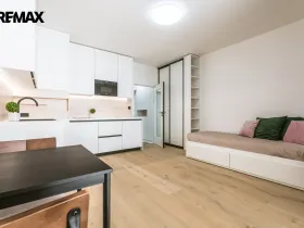 Pronájem bytu 1+kk, Praha - Vršovice, Krymská, 26 m2