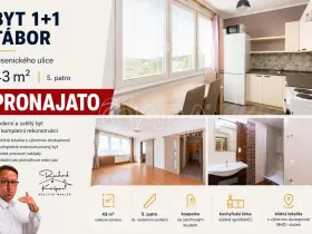 Pronájem bytu 1+1, Tábor, Jesenského, 42 m2