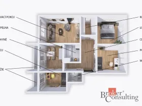 Prodej bytu 4+1, Hrušky, 84 m2