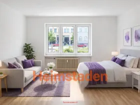 Pronájem bytu 1+1, Ostrava - Mariánské Hory, Korunní, 34 m2
