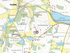 Dražba lesa, Hradiště, 2226 m2