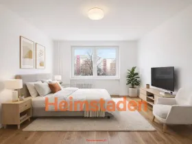 Pronájem bytu 1+1, Ostrava - Mariánské Hory, Zelená, 36 m2