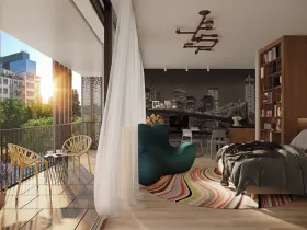 Prodej bytu 1+kk, Praha - Holešovice, V háji, 36 m2