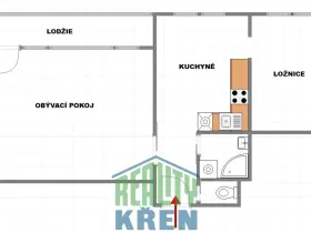 Pronájem bytu 2+1, Praha - Braník, Branická, 57 m2