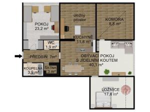 Prodej bytu 3+kk, Písek, Čechova, 117 m2