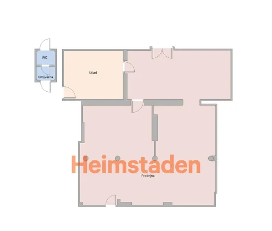 Pronájem kanceláře, Karviná - Nové Město, nám. Budovatelů, 126 m2